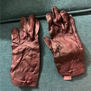 (VTG) LEATHER GLOVES